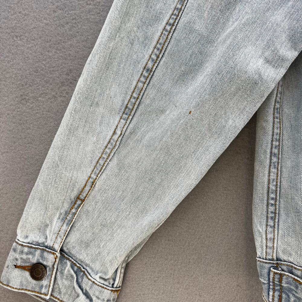 Ashley Vintage Charm Jean Jacket Women's Large Light Blue Distressed Western - Picture 8 of 11